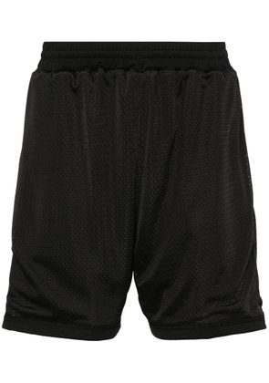 Represent perforated-design shorts - Black