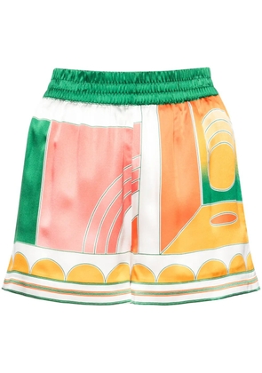 Casablanca Summer Court silk shorts - Orange
