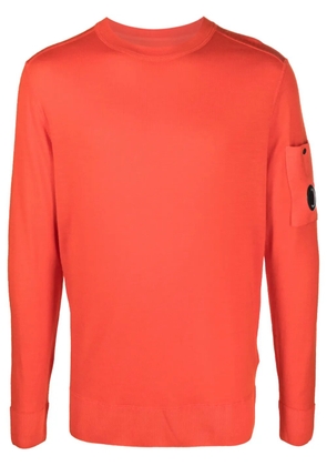 C.P. Company Lens-detail wool jumper - Orange