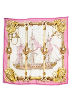 Hermès Pre-Owned 1990s Tribord scarf - Pink