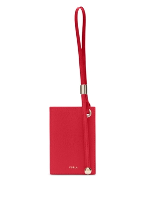 Furla Laura leather strap cardholder - Red