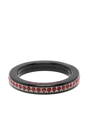 CHANEL Pre-Owned 1990s crystal-embellished bangle bracelet - Black