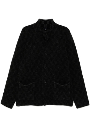 James Perse interior checkerboard cardigan - Black