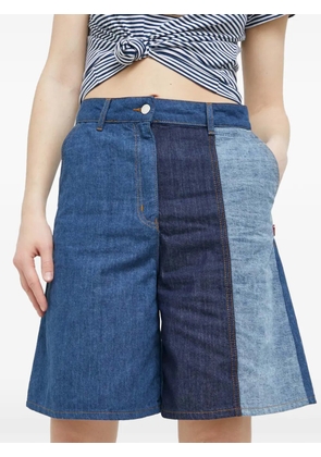 Love Moschino patchwor-design shorts - Blue