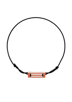 Le Gramme lacquered cord bracelet 2,5g - Orange