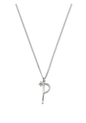 Emanuele Bicocchi Alphabet pendant necklace - Silver