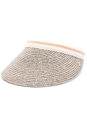 Helen Kaminski Bianca interwoven visor hat - Grey