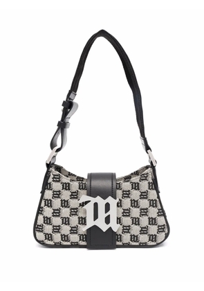 MISBHV logo-plaque woven shoulder bag - Neutrals
