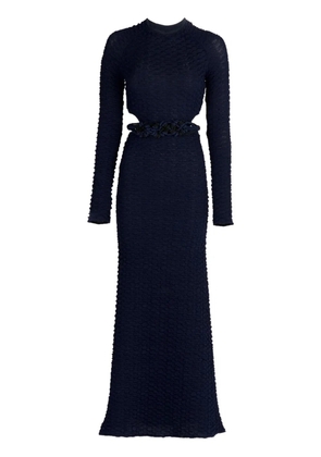 Silvia Tcherassi Myriam cut out-detail maxi dress - Blue