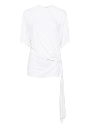 Christopher Esber side cowl drape extension tee - White