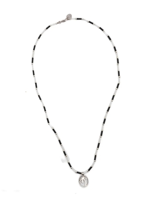 Palm Angels palm-tree beaded necklace - Black