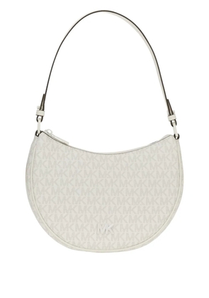Michael Michael Kors small Kayla logo-print shoulder bag - White