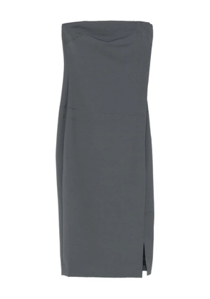ENTIRE STUDIOS strapless midi dress - Grey