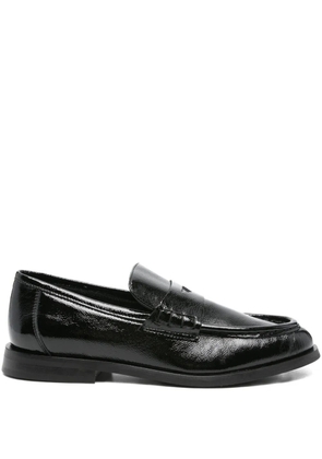 Evaluna penny leather loafers - Black