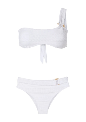 Amir Slama one-shoulder high-waisted bikini - White