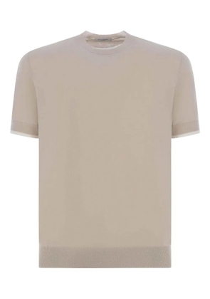 Paolo Pecora short-sleeve crew-neck sweater - Neutrals
