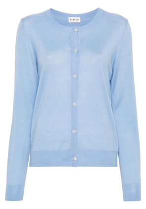 P.A.R.O.S.H. crew-neck cardigan - Blue