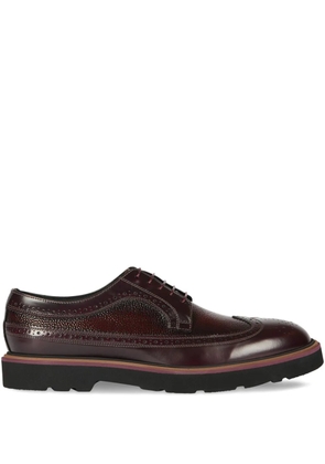 Paul Smith lace-up leather derby shoes - Red
