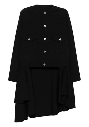 Black Comme Des Garçons distressed panelling jacket