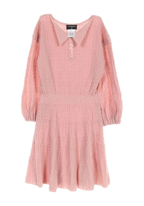 CHANEL Pre-Owned 1986-1988 shirred mini dress - Pink