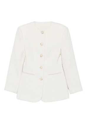 MALINA buttoned tweed jacket - White