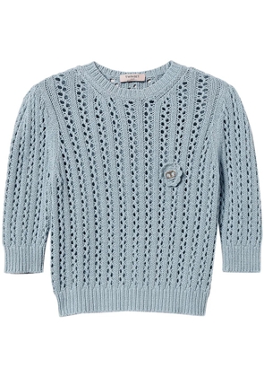 TWINSET crochet-knit jumper - Blue