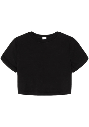 RE/DONE short-sleeve cropped T-shirt - Black