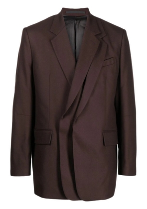 SONGZIO layered notched blazer - Brown