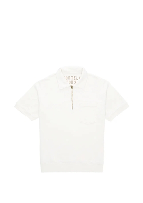 Fortela Yalepm short-sleeve zip polo shirt - Neutrals