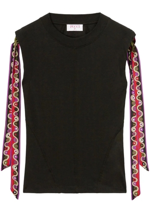 PUCCI Iride-print jersey T-shirt - Black