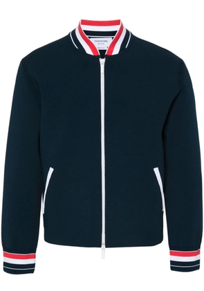 Thom Browne RWB-stripe bomber jacket - Blue