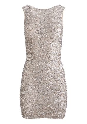 alice + olivia Celia mini dress - Silver