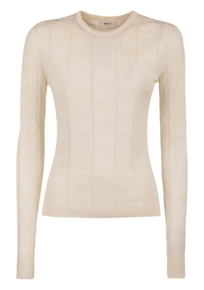 Bally patterned intarsia-knit jumper - Neutrals