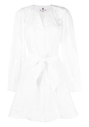 Tommy Hilfiger ladder-lace cotton short dress - White