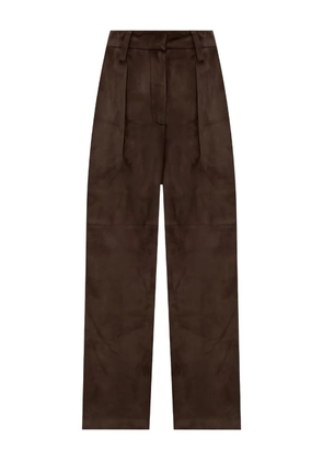 Brunello Cucinelli suede trousers - Brown