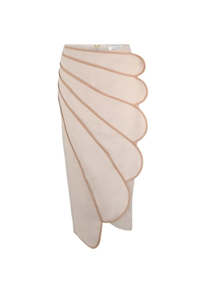 AZULU Sango midi kirt - Neutrals