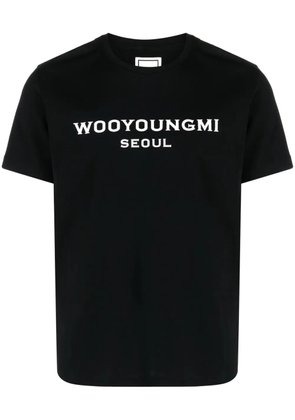Wooyoungmi logo-print cotton T-shirt - Black