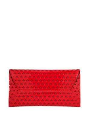 Aquazzura Amourose heart-pattern clutch bag - Red