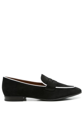 Sarah Chofakian Lauren penny-slot leather loafers - Black