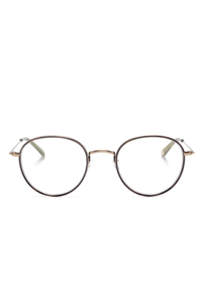 Garrett Leight round-frame glasses - Brown