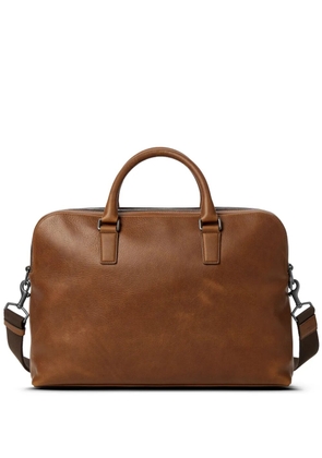 Shinola Navigator GM Double Zip briefcase - Brown