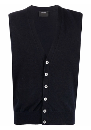 Dell'oglio V-neck cashmere vest - Blue