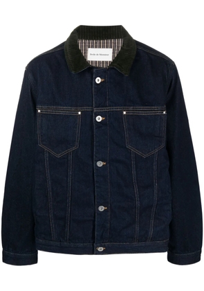 Drôle De Monsieur logo-patch denim jacket - Blue