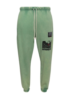 RRR123 cotton track pants - Green