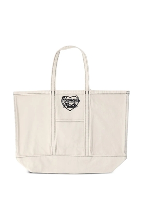 Human Made Garment Dyed cotton tote bag - White