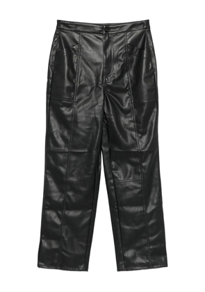 DKNY faux-leather trousers - Black