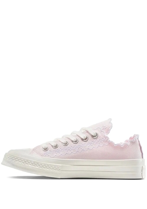 Converse Chuck 70 embroidered scalloped-edge sneakers - Pink