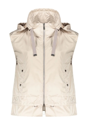 Moorer hooded gilet - Neutrals