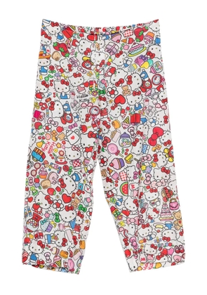 Pero graphic print trousers - White