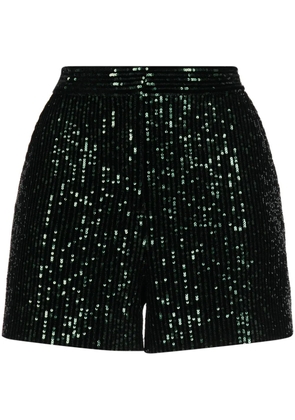 Elie Saab high-waist sequinned shorts - Black